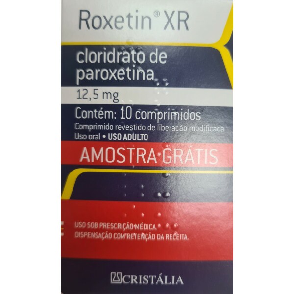 Roxetin XR - Cloridrato de Paroxetina 12,5mg - 10 Comprimidos